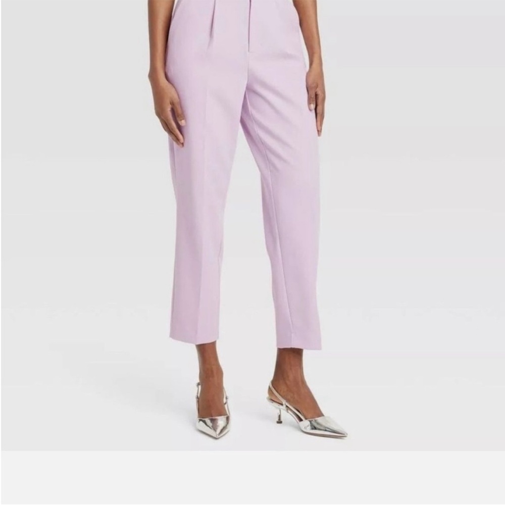 Lavendar high rise trouser